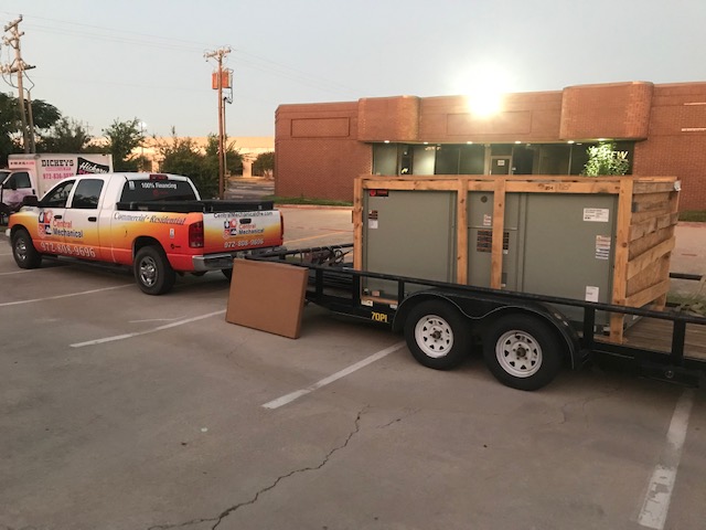 Adding 12.5 Ton Trane Rooftop Unit Carrollton, TX Central Mechanical