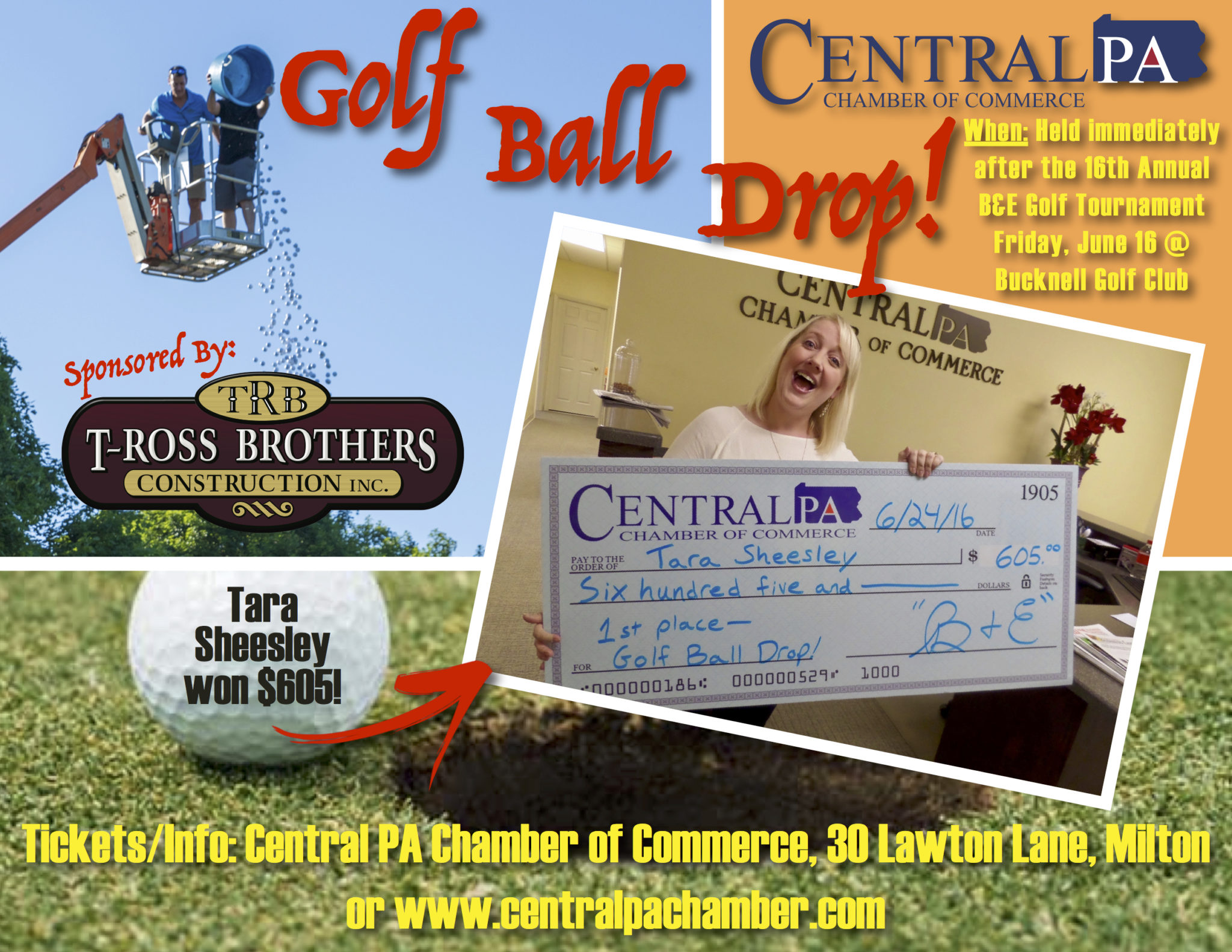 2nd Annual Golf Ball Drop! Central PA Chamber of Commerce