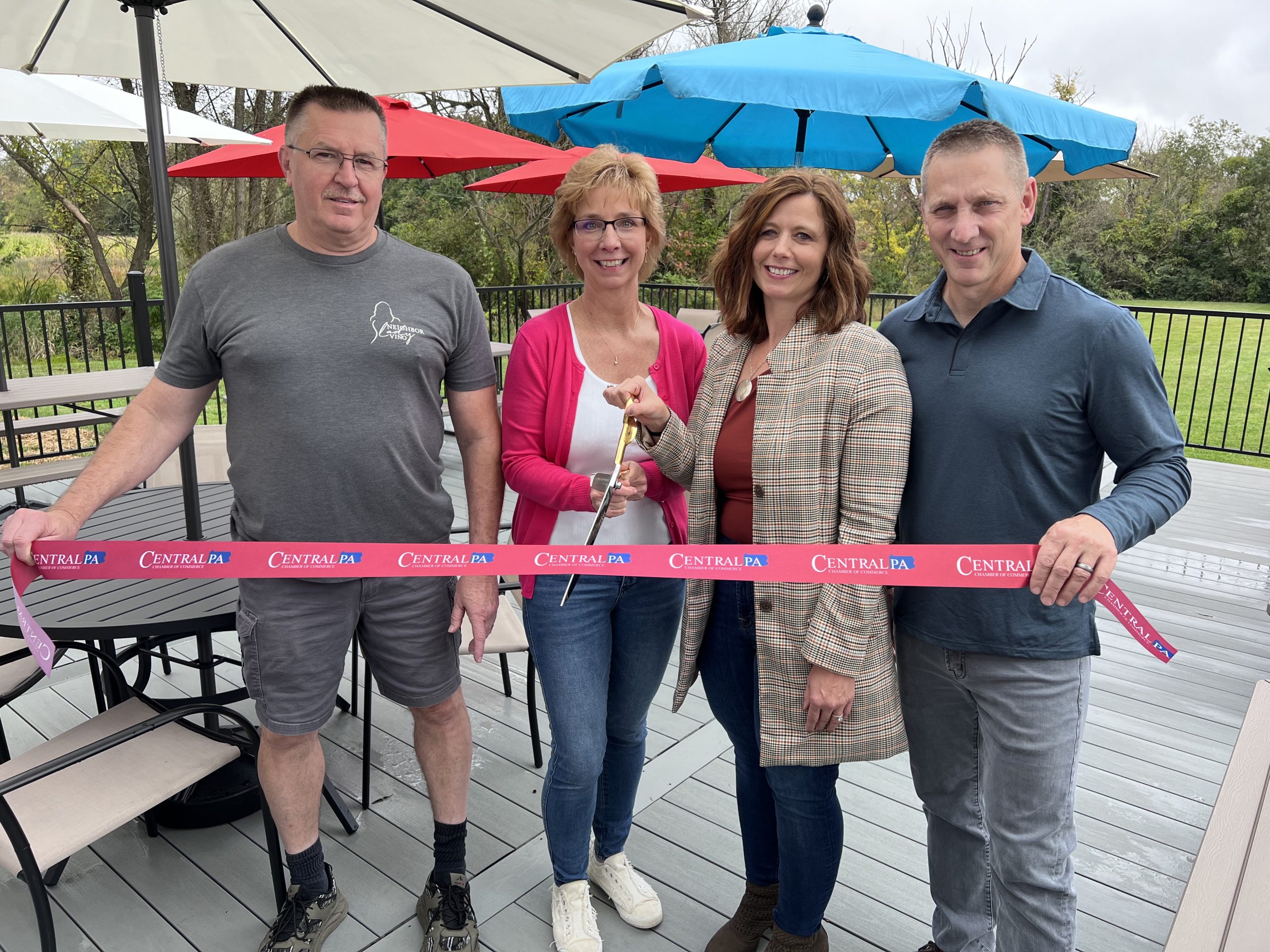 Neighbor Lady Vino celebrates new deck Central PA Chamber of Commerce