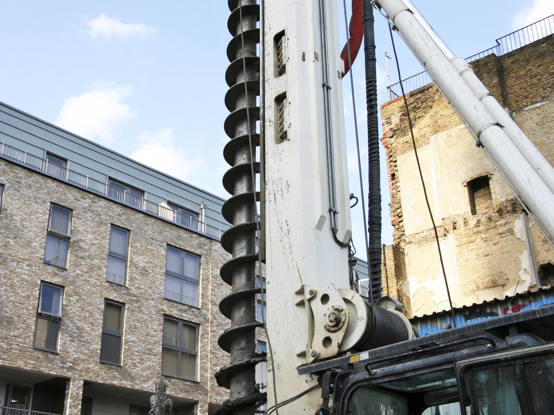 Street Development, Hackney, London Central Piling