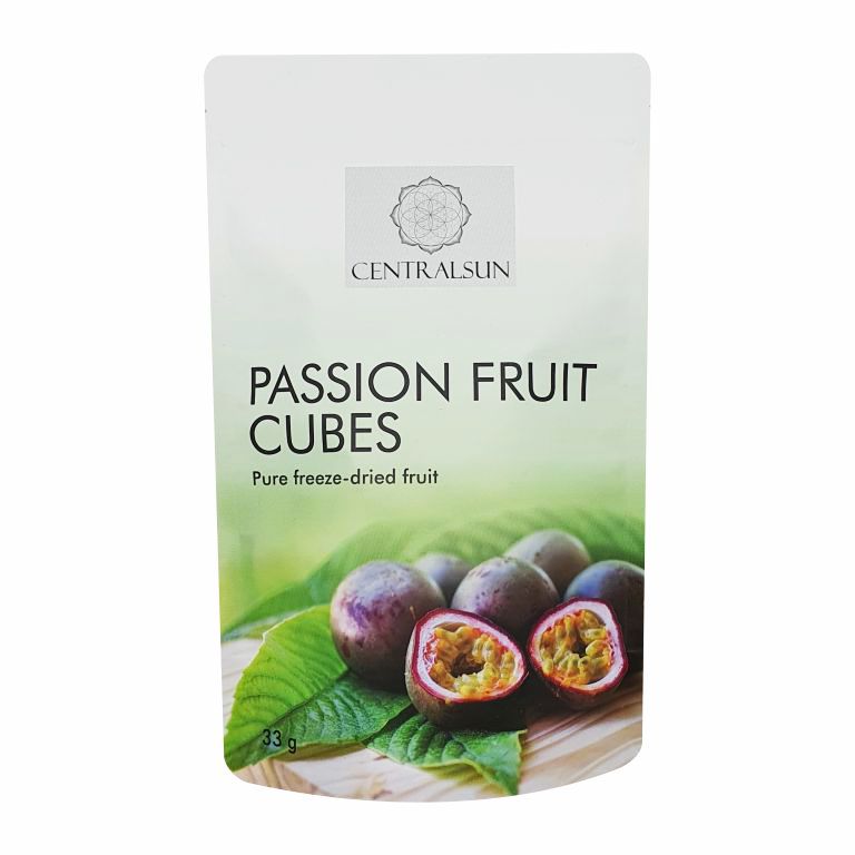 Freezedried Passion Fruit Cubes 33g Exotic and Delicious