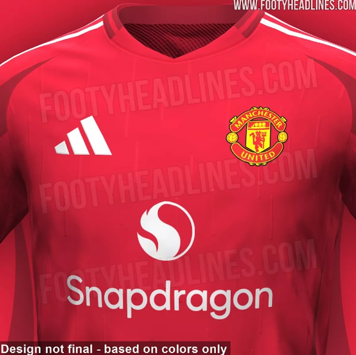 Leaked images of 2024/2025 home, away and third kits for Manchester