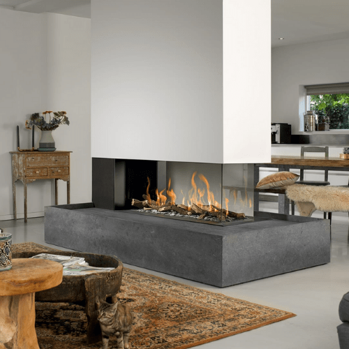 Bellfires Room Divider Large 3 Centreline Fires