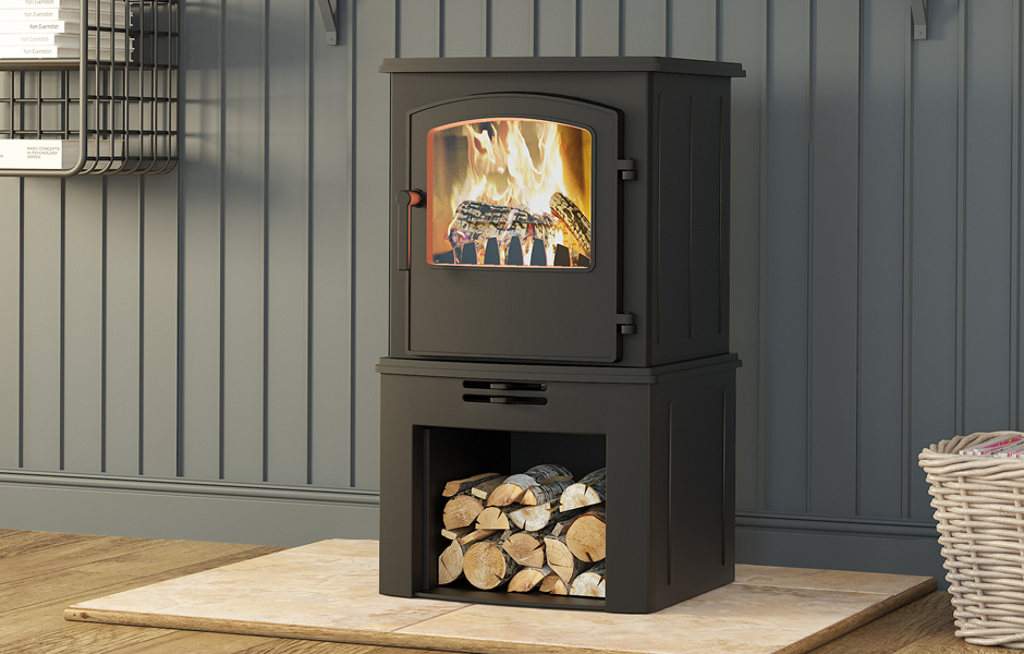 Broseley Monterrey 5 SE Log Store MultiFuel Stove Centreline Fires