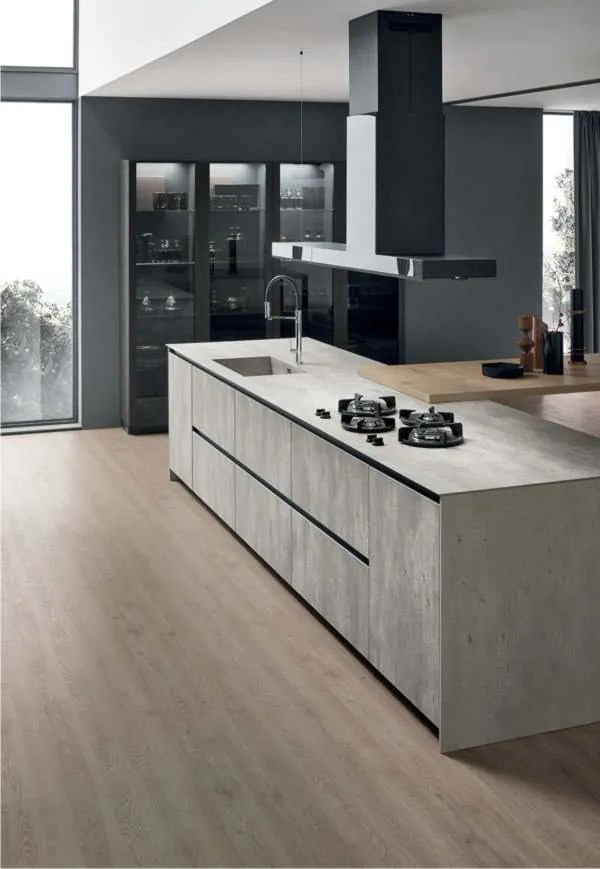 Stosa Aliant Cucine Moderne Con Anta In Vetro E Hpl