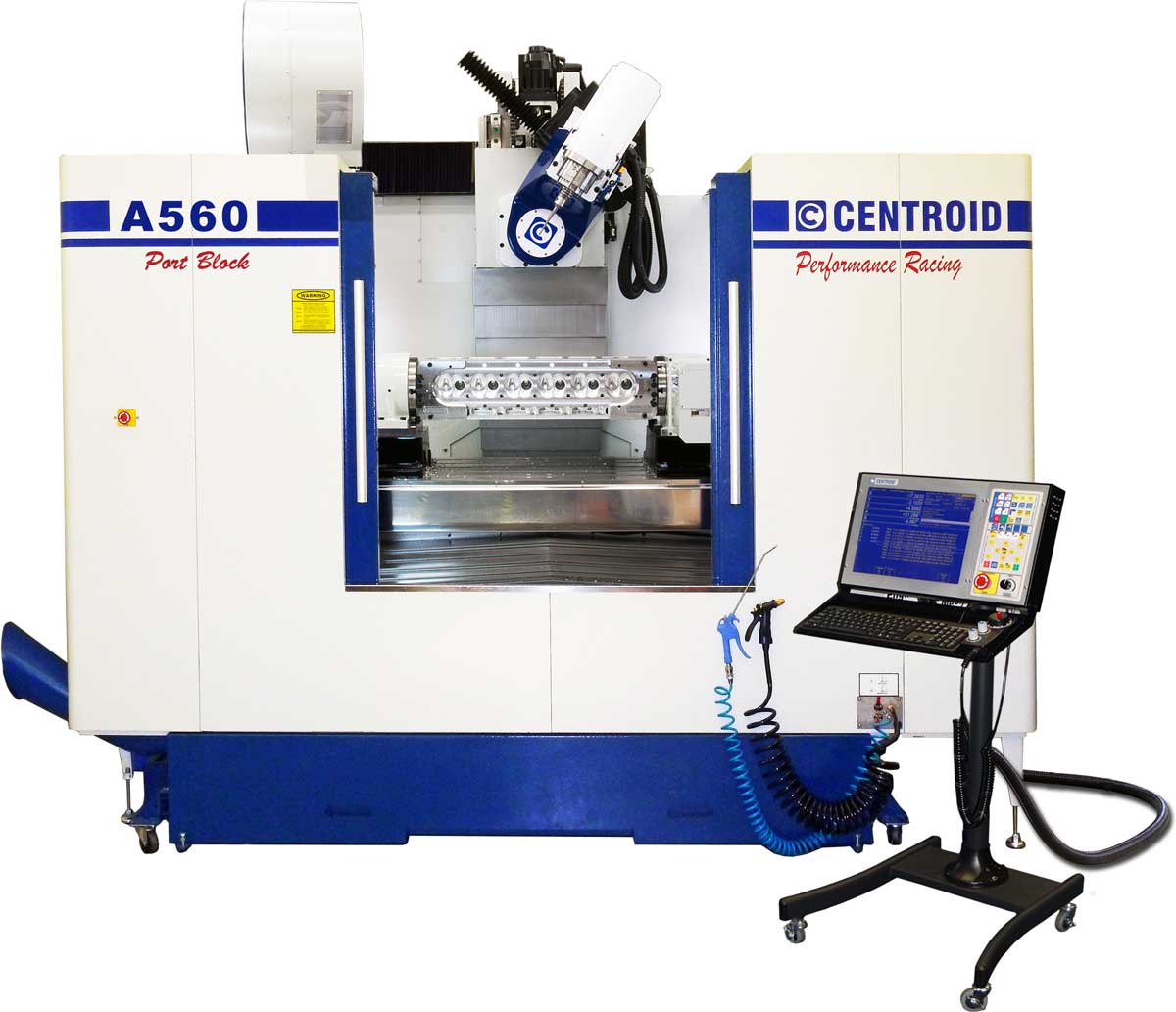 A560 5Axis CNC ArticulatingHead Porting Machine highspeed cylinder