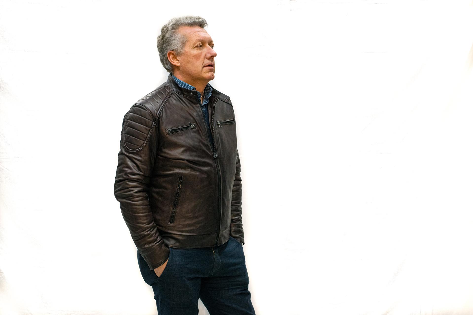 Giubbino in nappa vegetale tek • Centro Moda Pelle