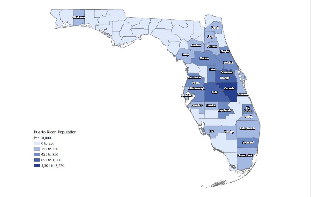 Puerto Ricans in Florida State, 2019 CentroPR