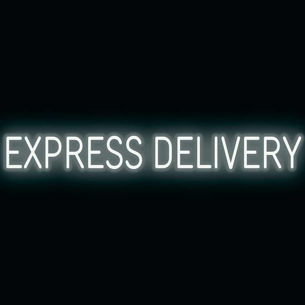 "EXPRESS DELIVERY" LED Sign like Neon Centurion Store Supplies