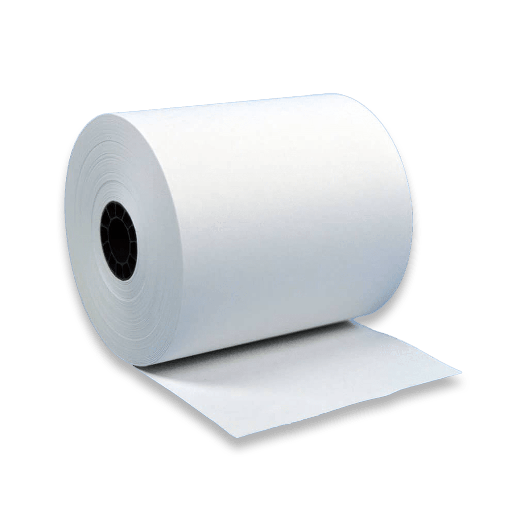 3" x 190' Bond Paper Receipt Rolls (50 rolls) Centurion Store Supplies