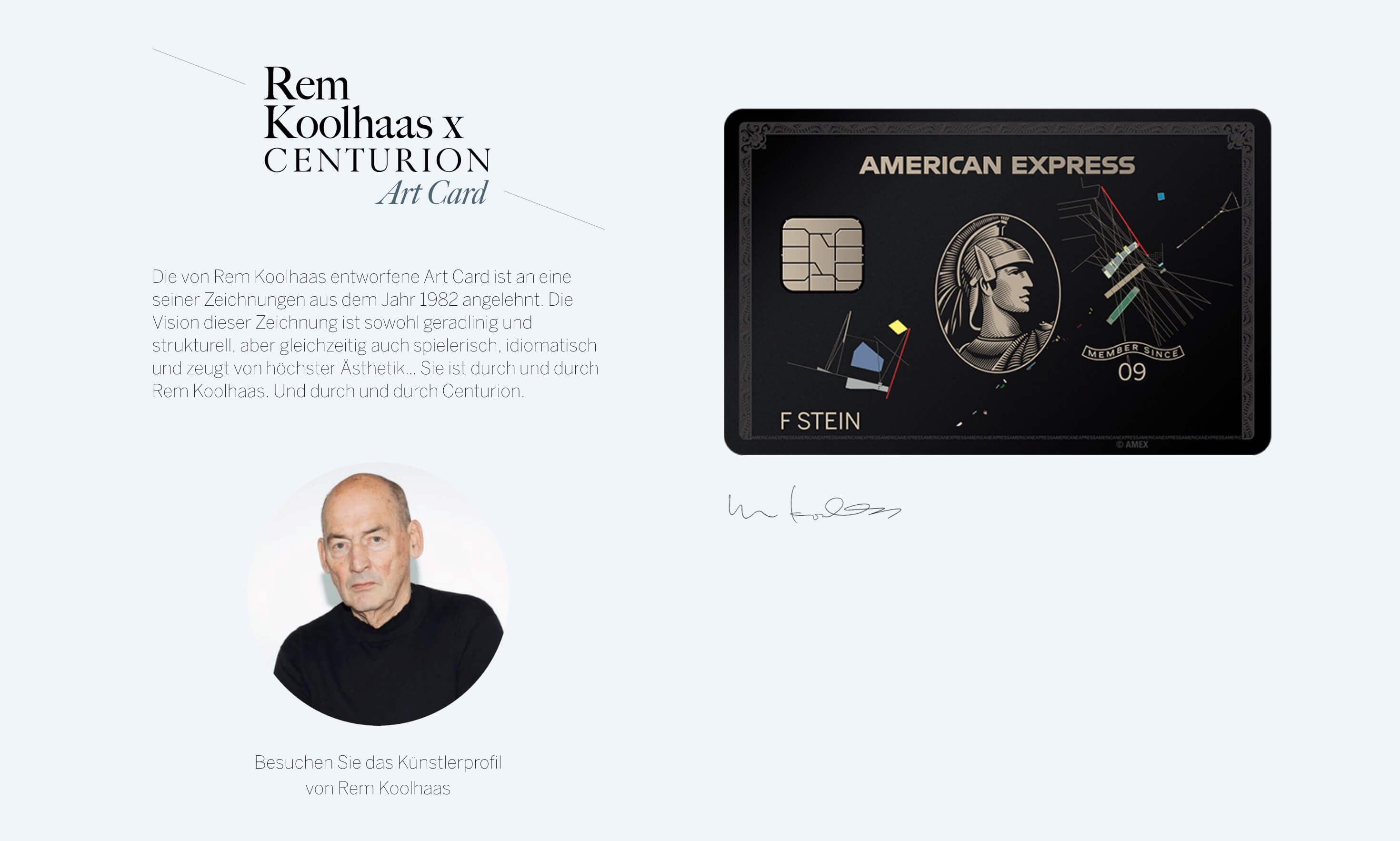 Die Neue Centurion Card Centurion Experience