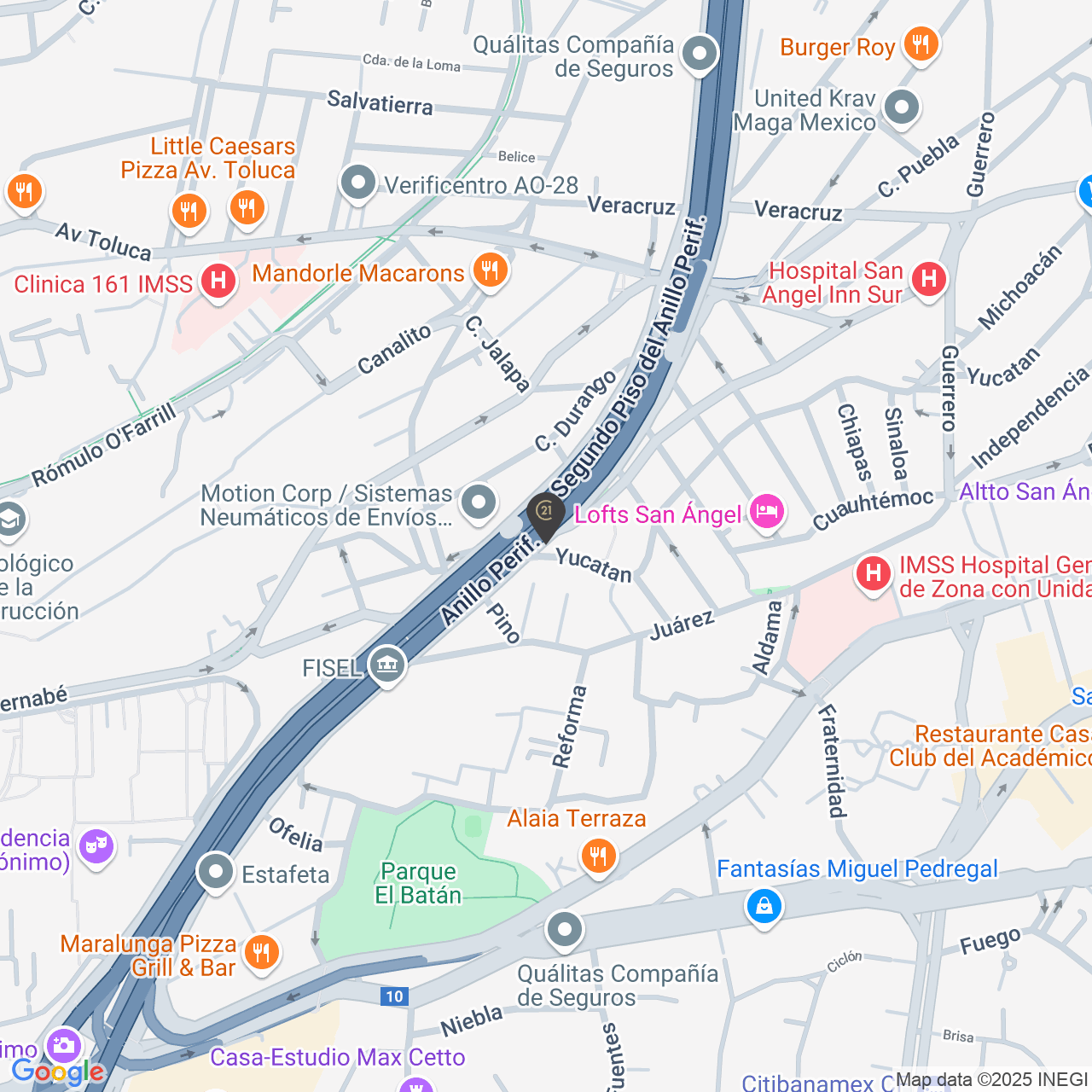 Ubicación CENTURY 21 Robespierre