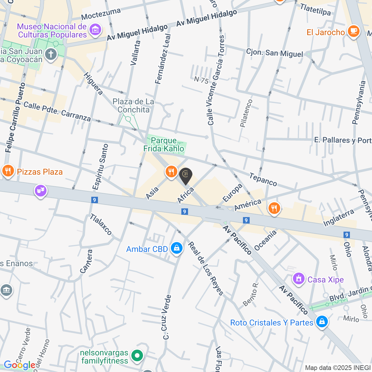 Ubicación CENTURY 21 Apolo