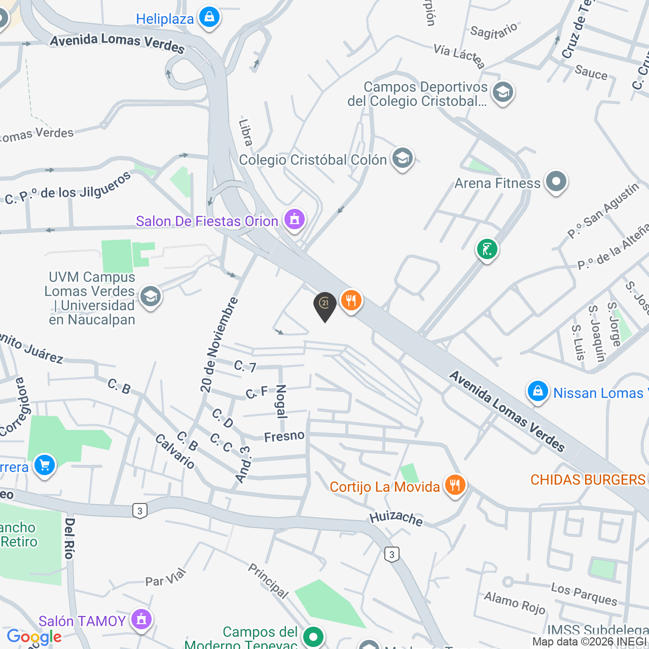 Ubicación CENTURY 21 JS Elite