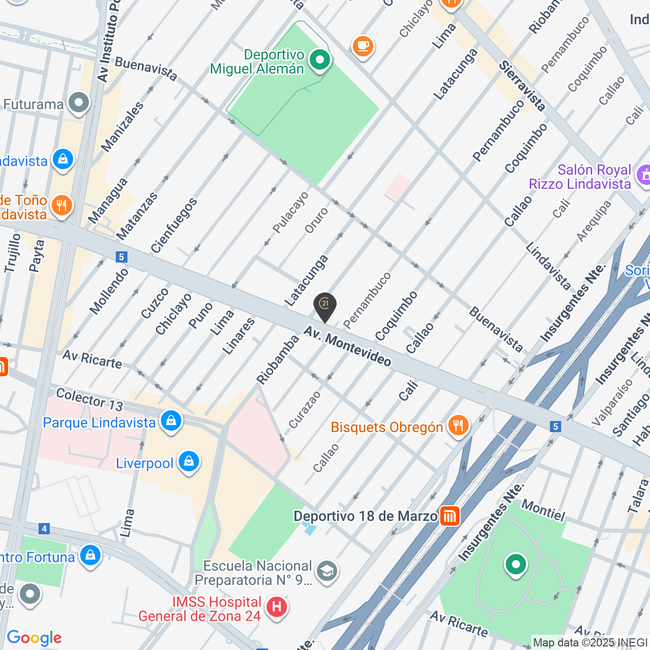 Ubicación CENTURY 21 Inspira