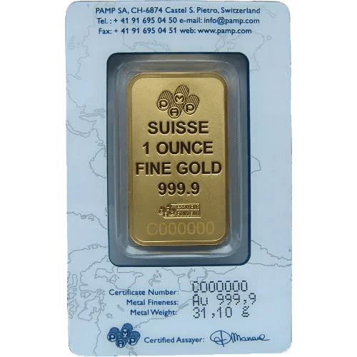 Buy Gold Bars 24K Pure Gold Bars for Sale 1 oz Gold Ingots (New w/ Assay) Cost/Price