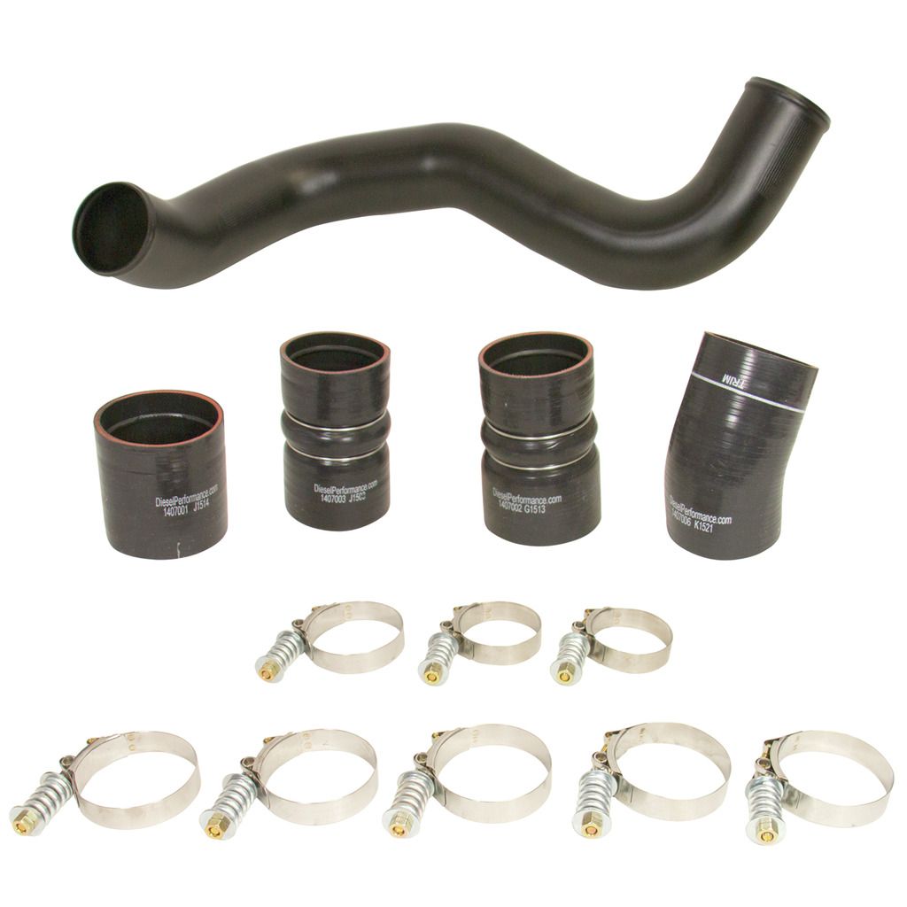 Intercooler Hose & Clamp Kit w/Intake Pipe 20032007 Ford 6.0L