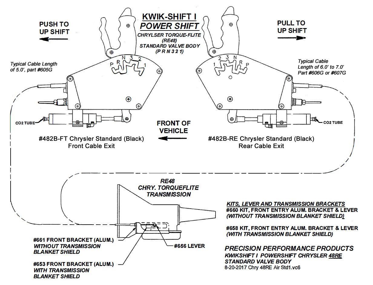 Precision Performance 482BRE KwikShift I Air Shifter, Torqueflite