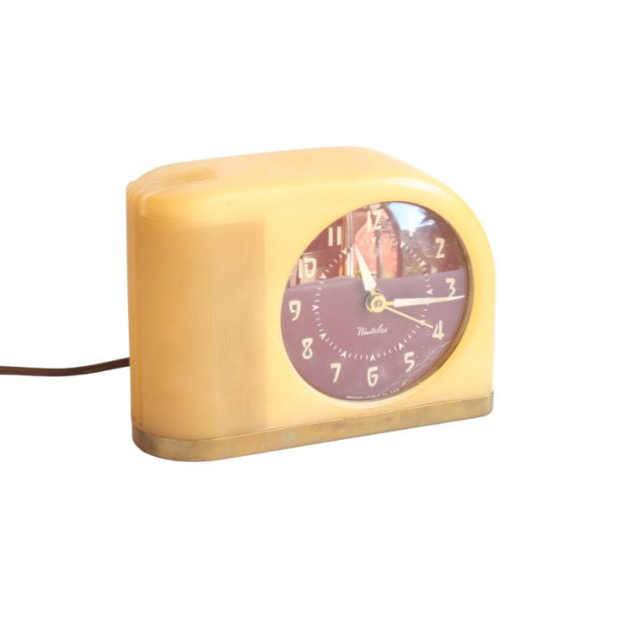 Westclox Moonbeam bakelite alarm clock Century Soup