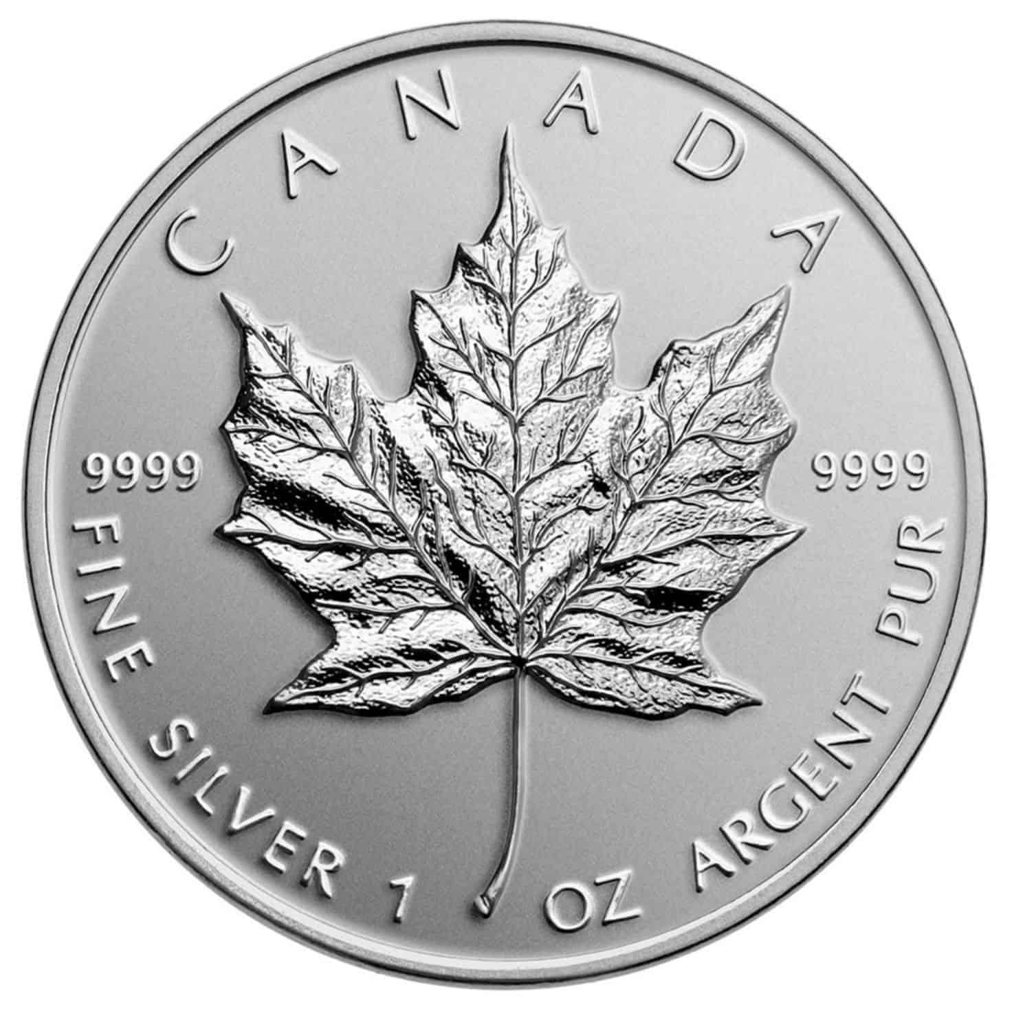1 oz Silver .999 Canada Maple Leaf Call for Best Price Century Stamps and Coins