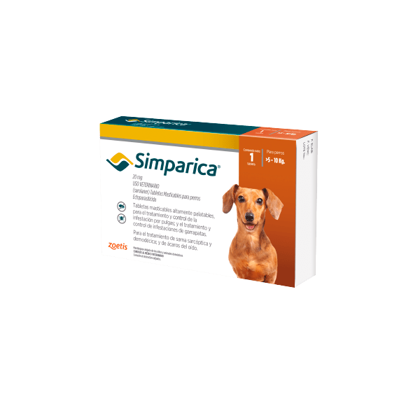Simparica 5 10kg 20mg X 1 Tableta Ceragro