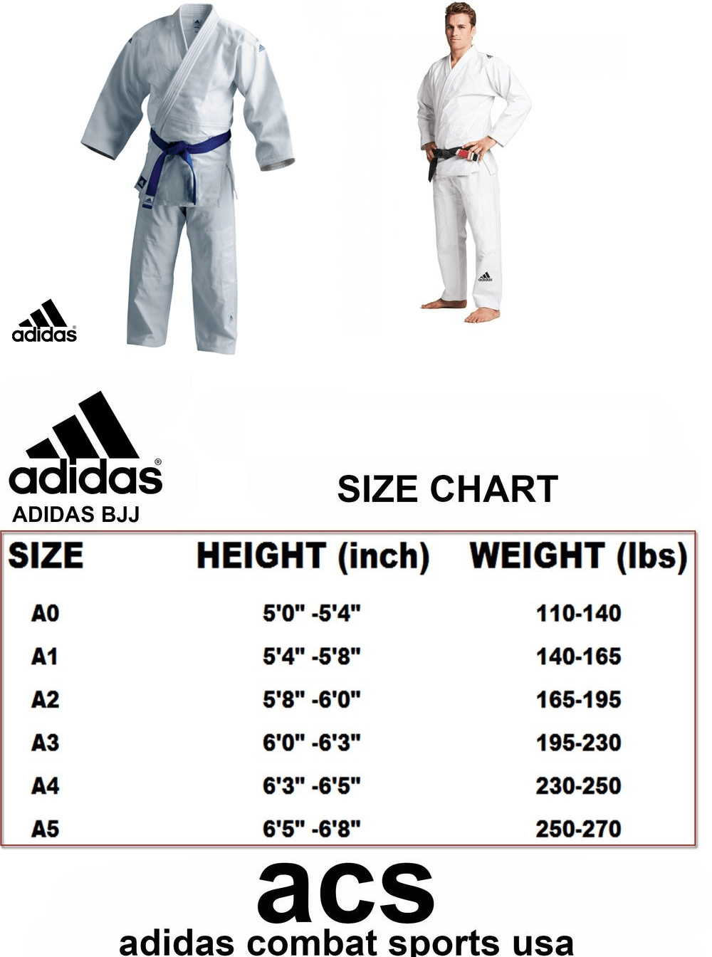 Martial Arts Uniform Size Chart A Visual Reference of Charts Chart