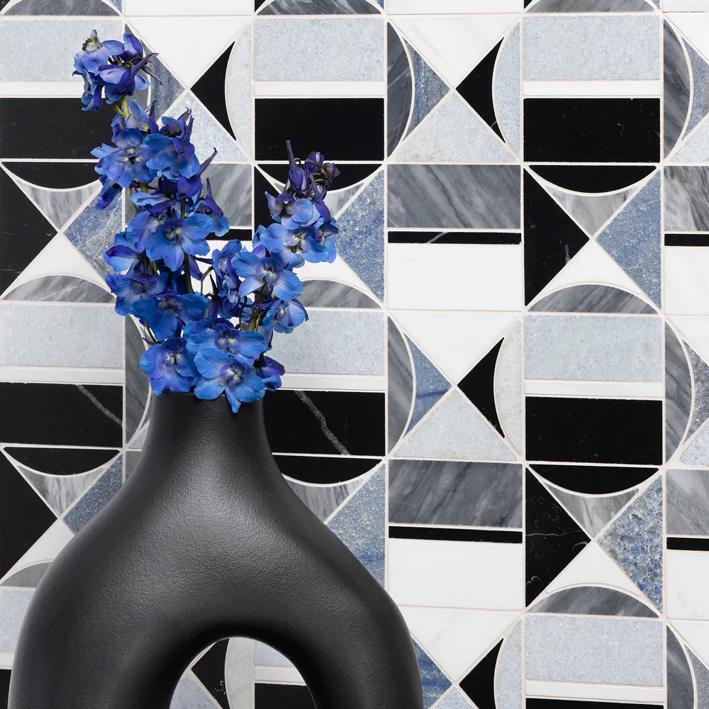 HIDDEN CIRCLES by ARTISTIC TILE Ceramic Matrix Floridas Natural