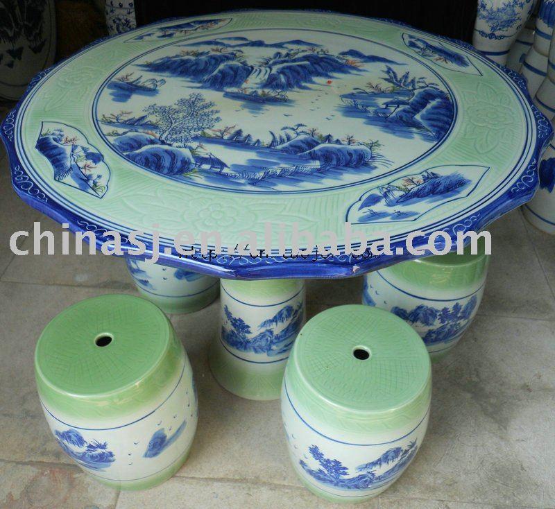 Ceramic Garden Table set Jingdezhen Shengjiang Ceramic Co., Ltd.jingdezhen hand painted