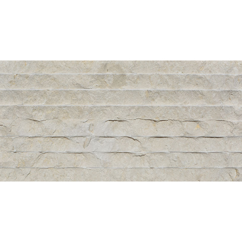 12??24 Saint Clair Striated Chiseled Limestone Tile CERAMISTONE