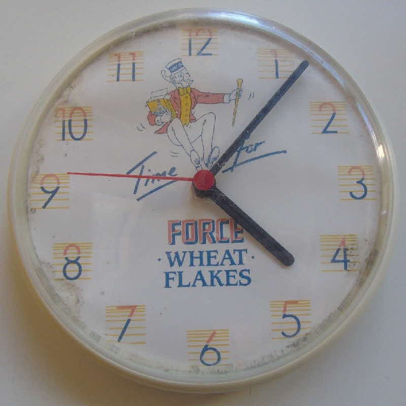 Sunny Jim Wall Clock issued with Force breakfast cereal