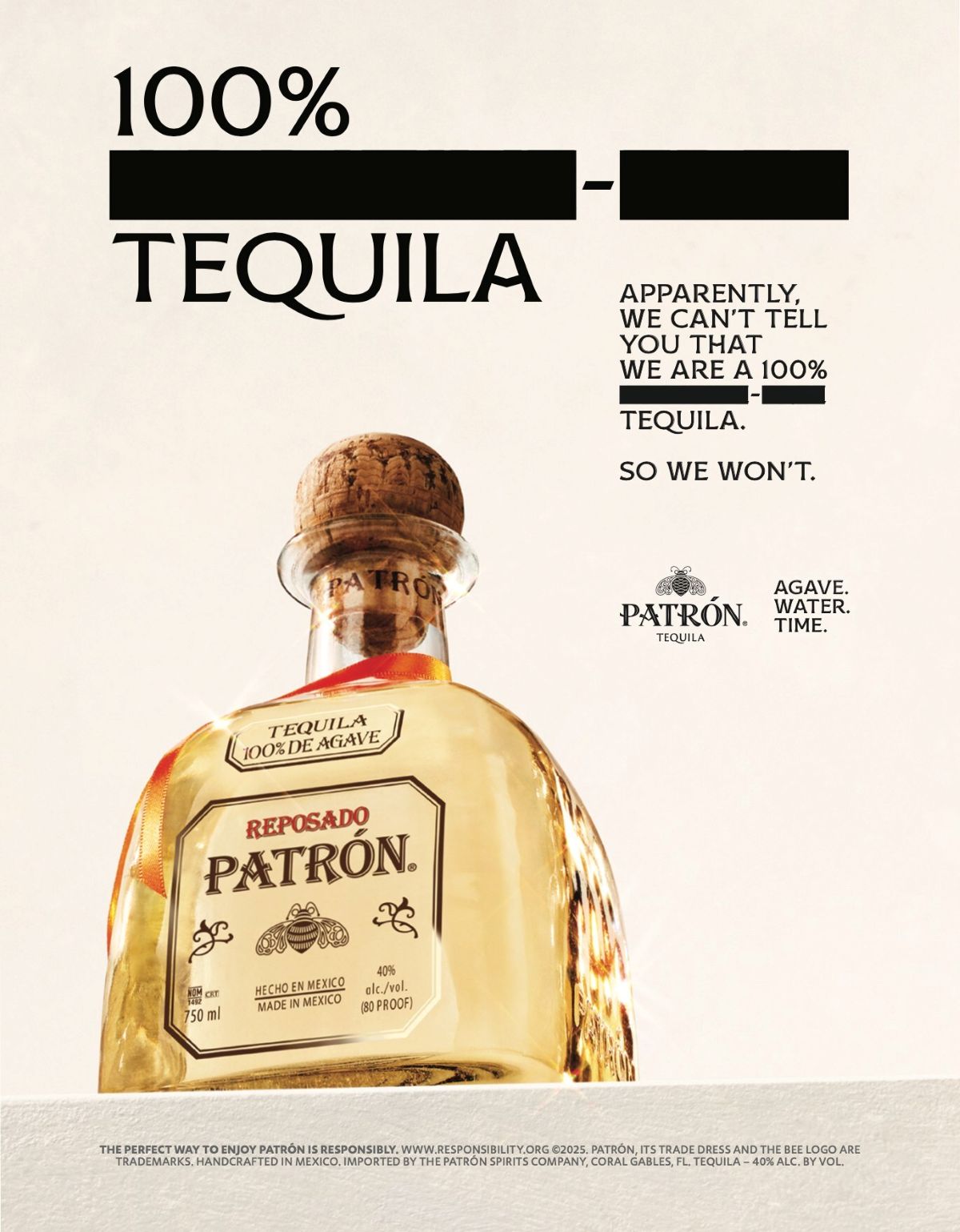 Patrn Tequila Launches Censored Truth Campaign Pulling Back The