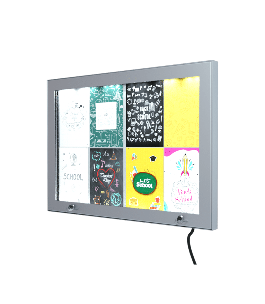 LED NOTICEBOARD / LOCKABLE / OUTDOOR 40 MM / SURFACE
