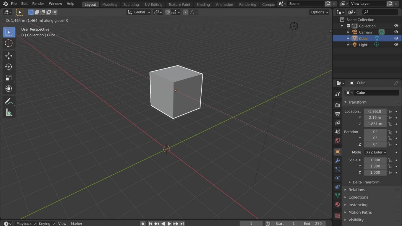blender移動のショートカット Ceriseworks