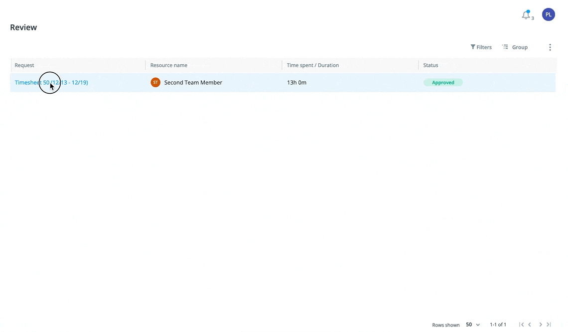 Timesheet Review Activity Enterprise Project & Work Management Solutions