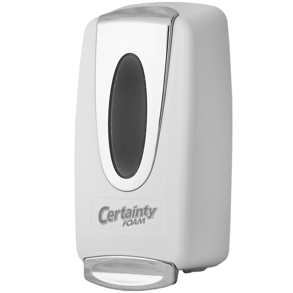 Elite Foaming Soap & Sanitizer Dispenser (White) Certainty Brands®