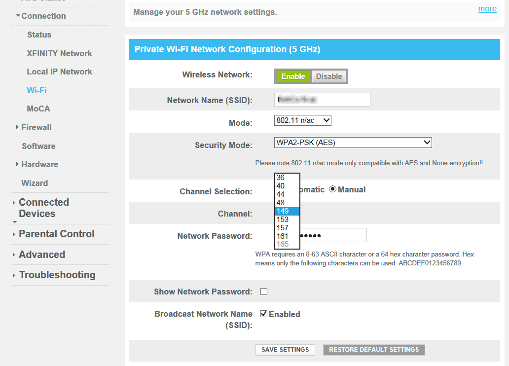 Router configuration settings webhostingsany