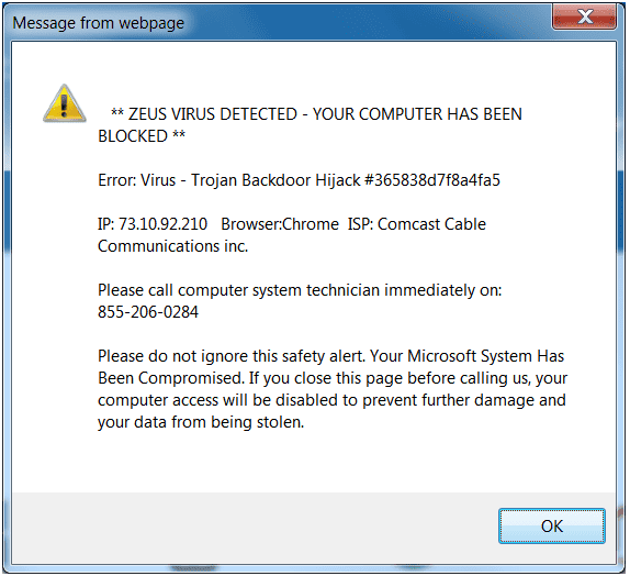 Falsewarning CertBlaster
