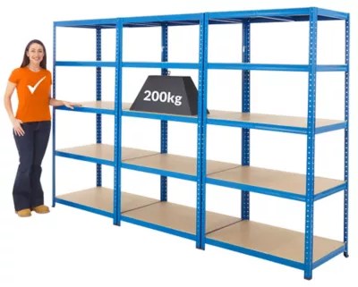 Schwerlastregale Im 3Er Set | Tiefe 60 Cm | 200 Kg Pro Fachboden.