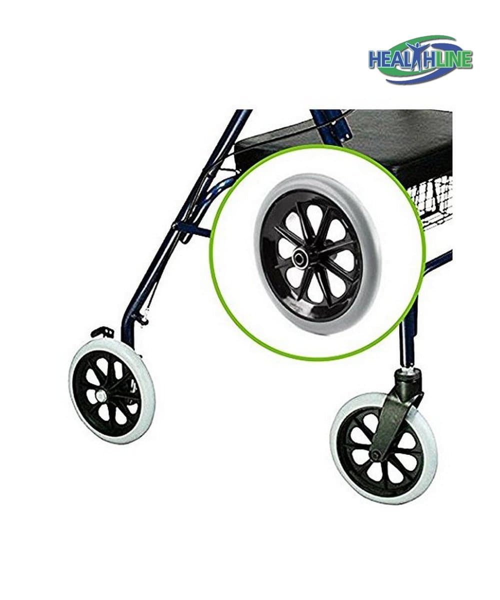 Bariatric Rollator Walker Heavy Duty with Large Padded Seat up to 400