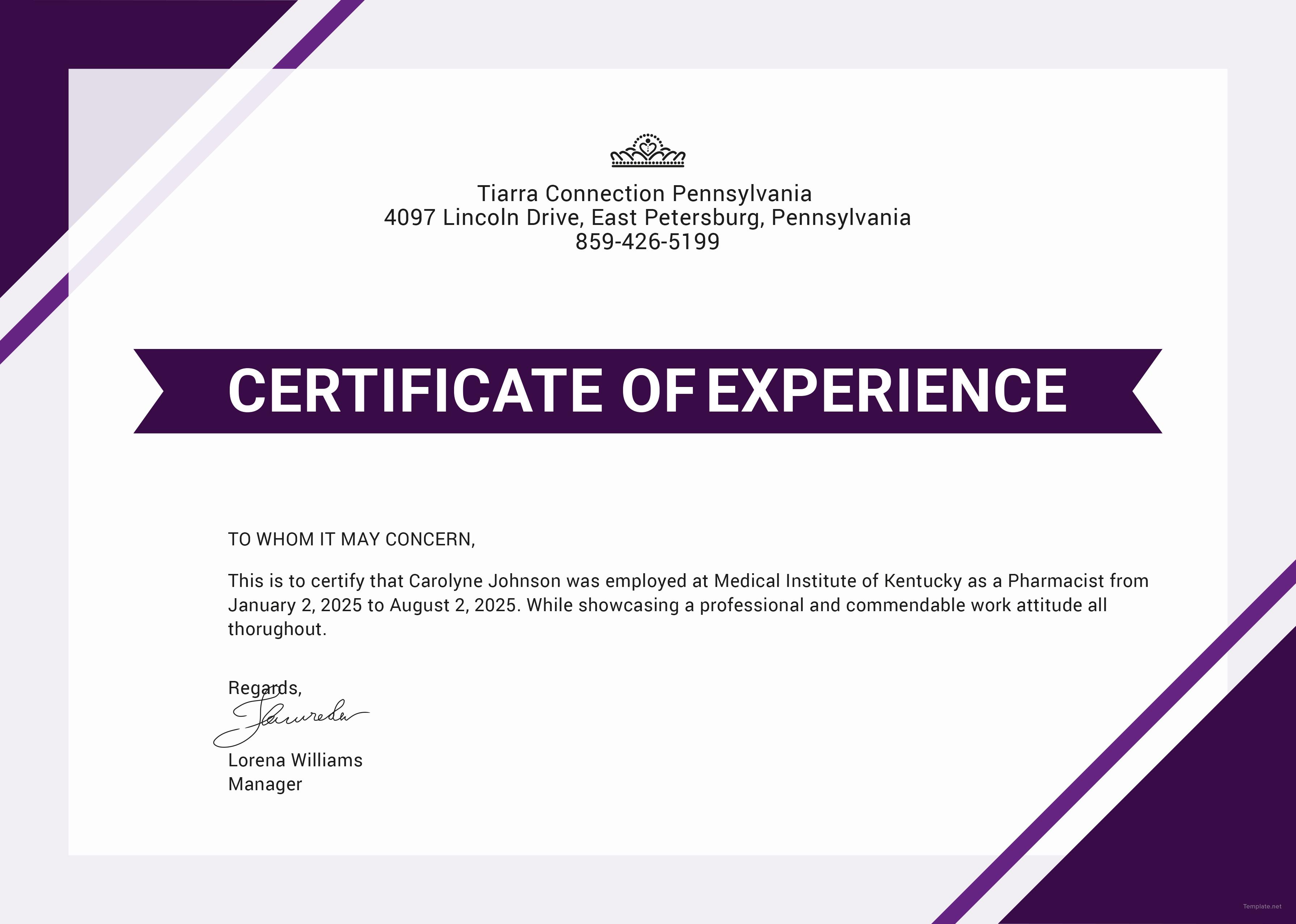 This letter states and affirms that you have worked with an. Application For Job Experience Certificate - Experience Letter - Or at the worst, it will get ...