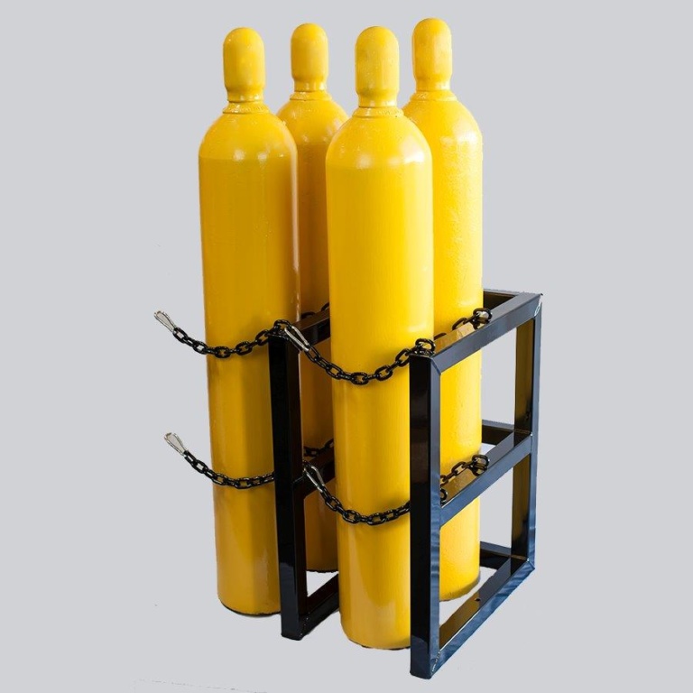 1D2W Gas Cylinder Storage Racks Certified Medical Sales