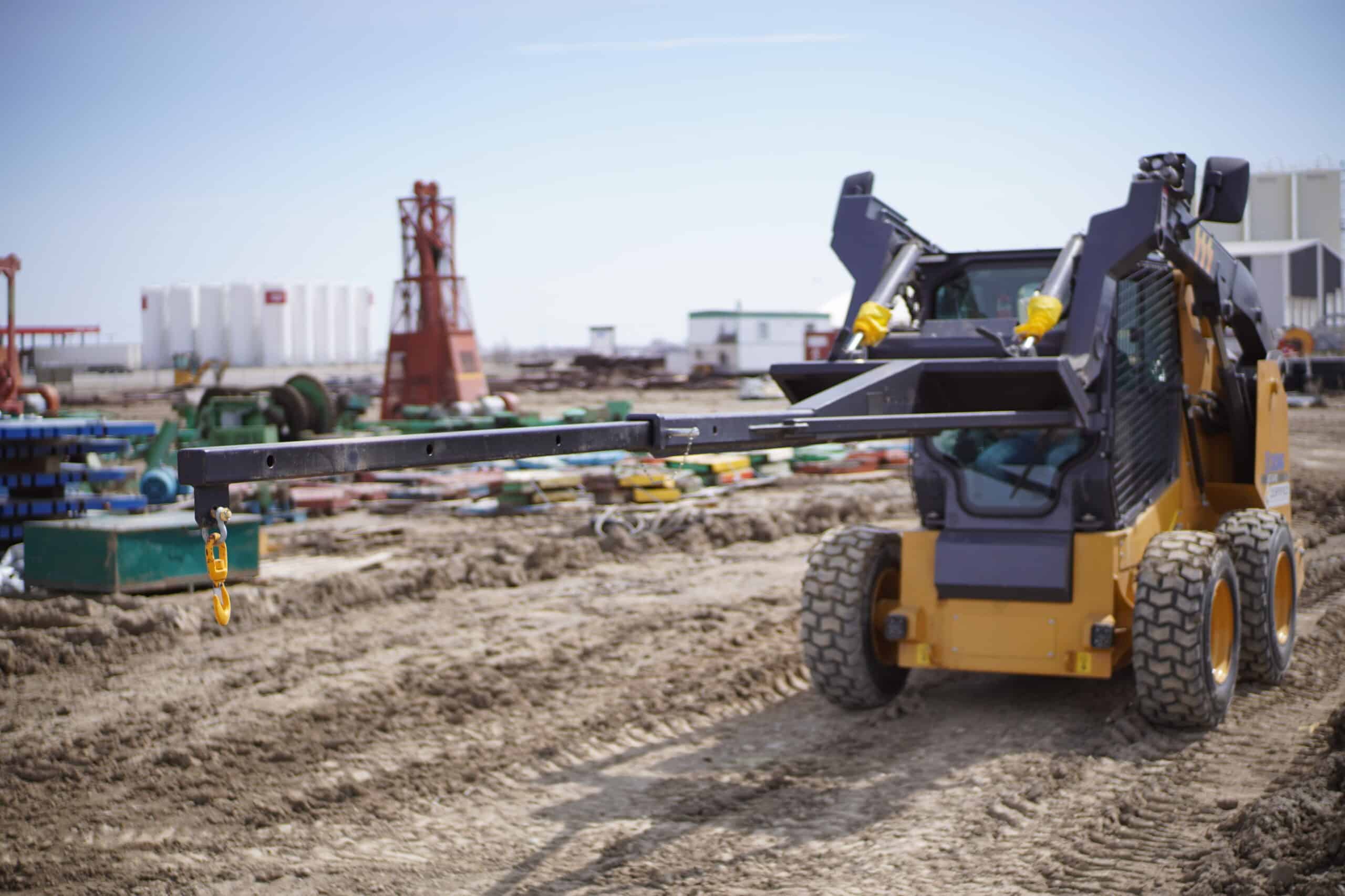 Telescoping SkidSteer Jib Boom 15ft Certified Sales & Rentals