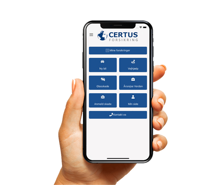 Download vores app Certus Forsikring Forsikringsagentur