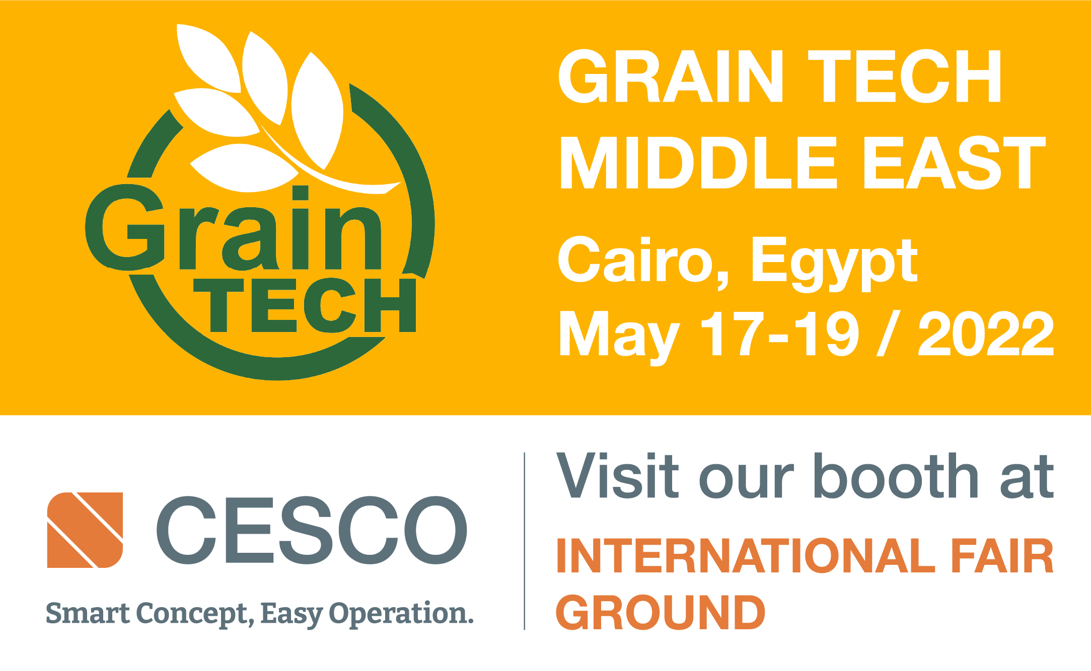 CESCO will be present at Grain Tech Expo Middle East Cesco Group