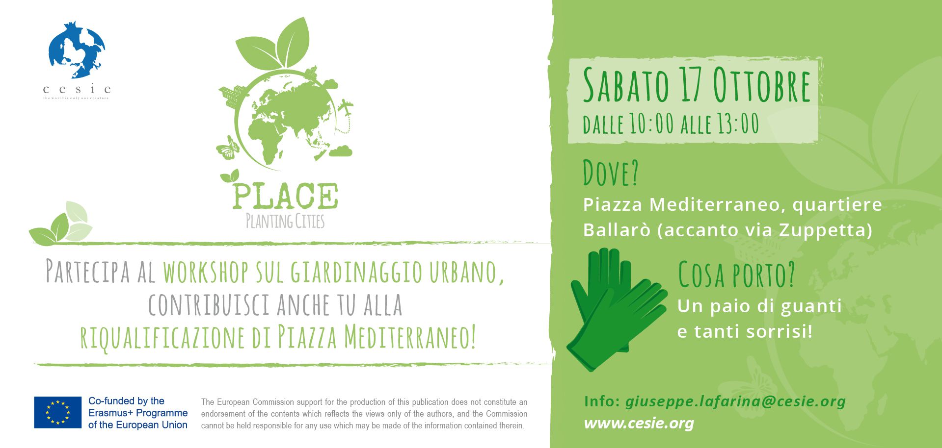 PLACE training course on urban gardening and youth work CESIE