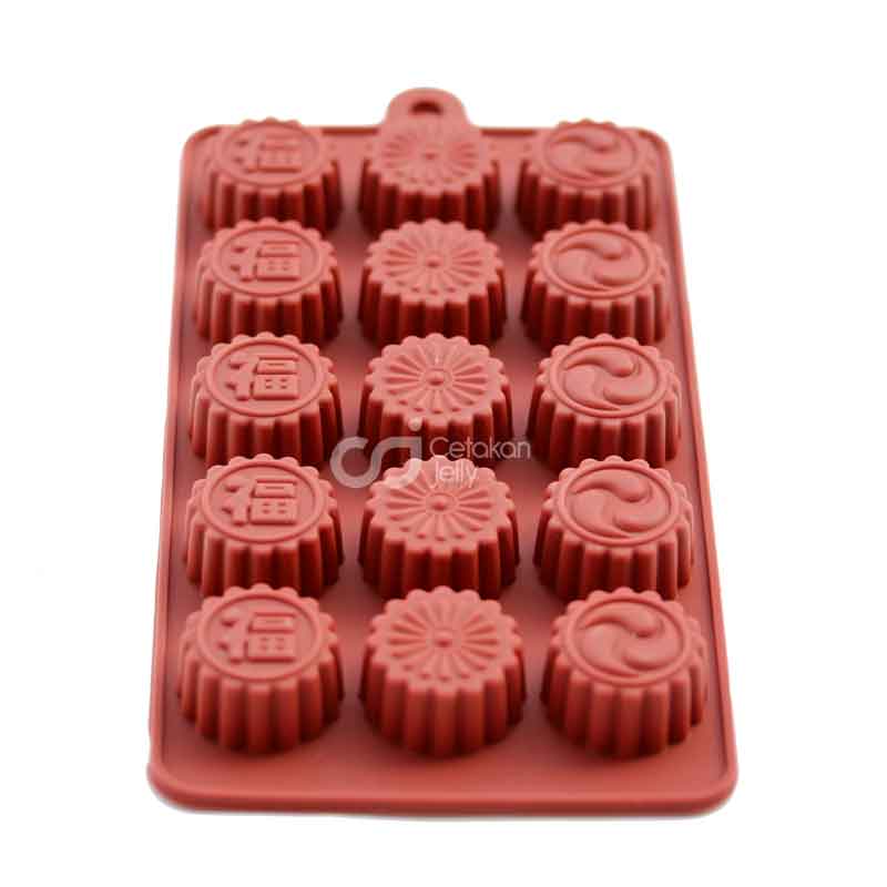 CJ Cetakan Coklat Puding Jelly Permen Craft Mini Fu Mix 15 Cav