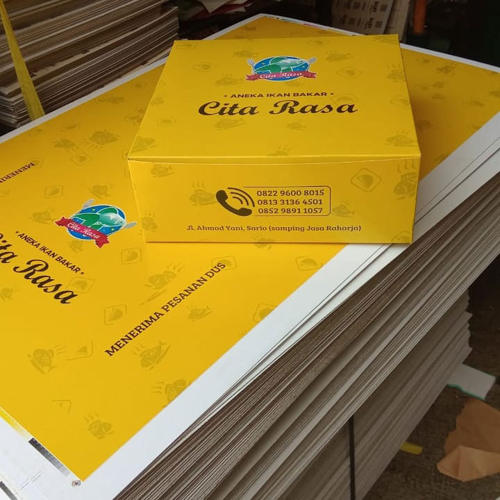 Cetak Dus Kemasan Box Makanan dan Kardus Packaging