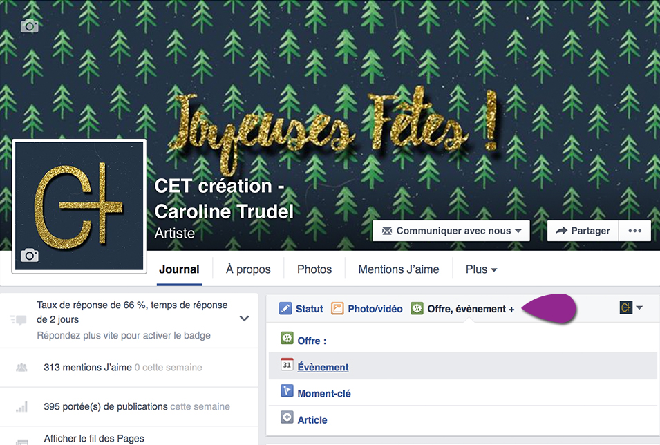 CET création La gestion de votre évènement sur Facebook CET création