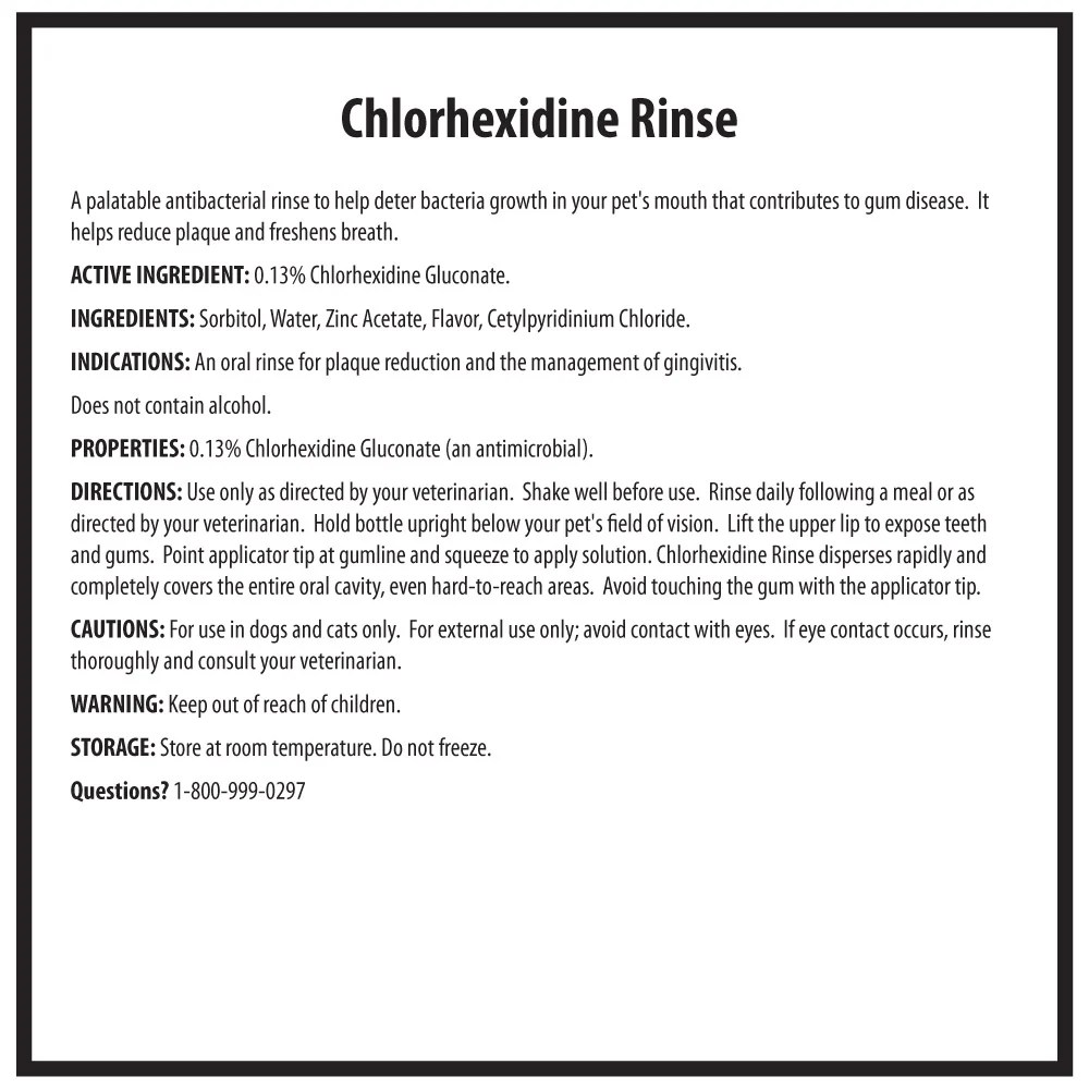 CLENZADENT® Chlorhexidine Mouth Rinse 8 oz Ceva Animal Health