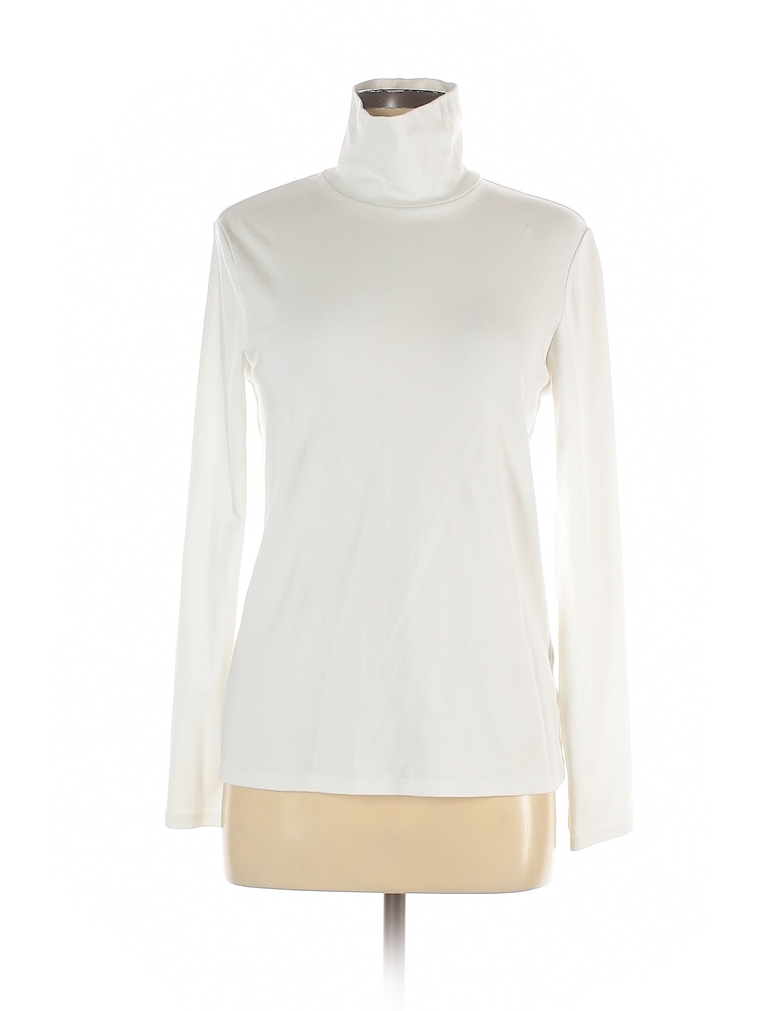Uniqlo Women White Long Sleeve Turtleneck M eBay